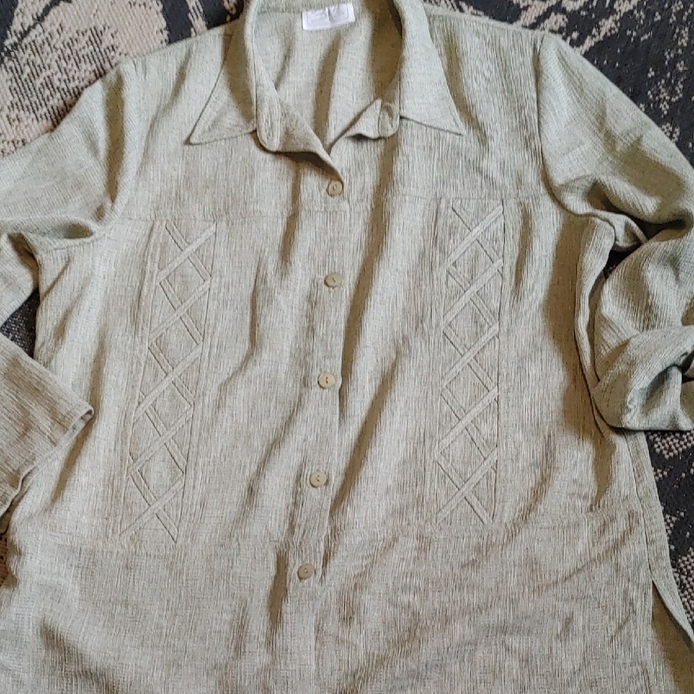 Vintage Zack's Button up Blouse Sz XL